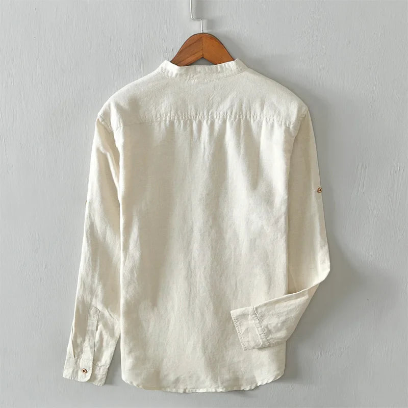 Chemise en Lin Old Money Homme