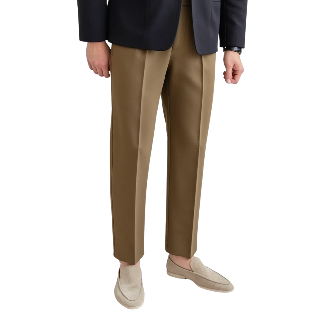 Pantalon Taille Haute Old Money Homme