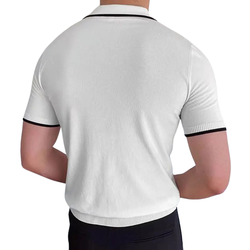 Polo Blanc Old Money Homme