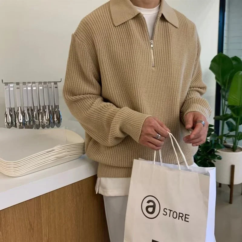 Pull Zippé pour Homme Old Money