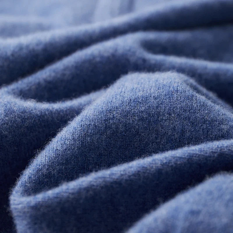 Zip Polo en 100 Cachemire Homme