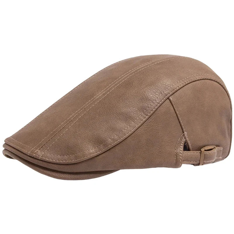 Béret Old Money en Cuir