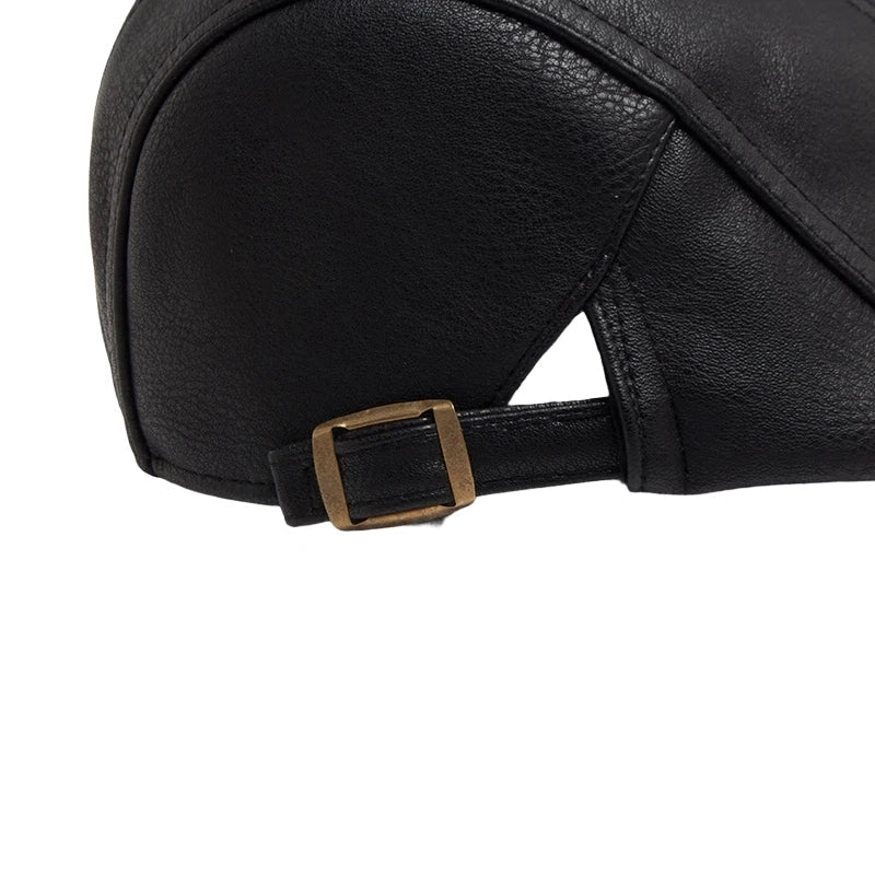 Béret Old Money en Cuir