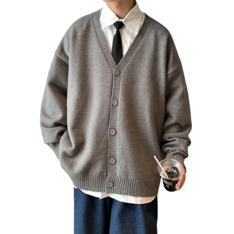 Cardigan Old Money à Bouton Homme