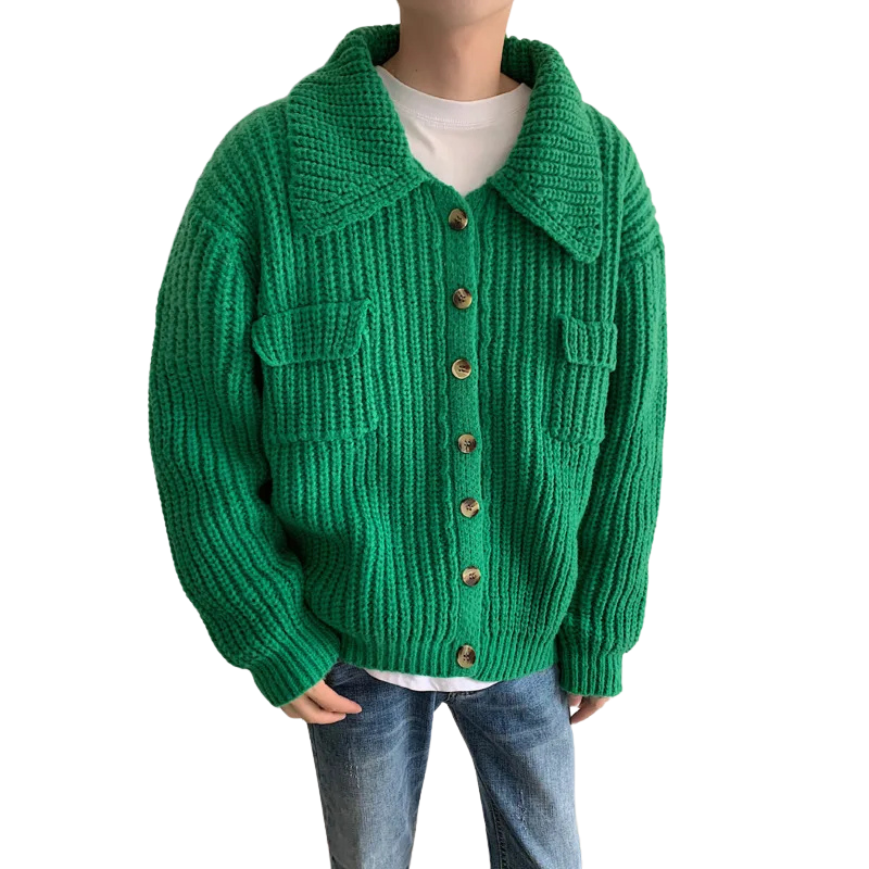 Cardigan Old Money à Col