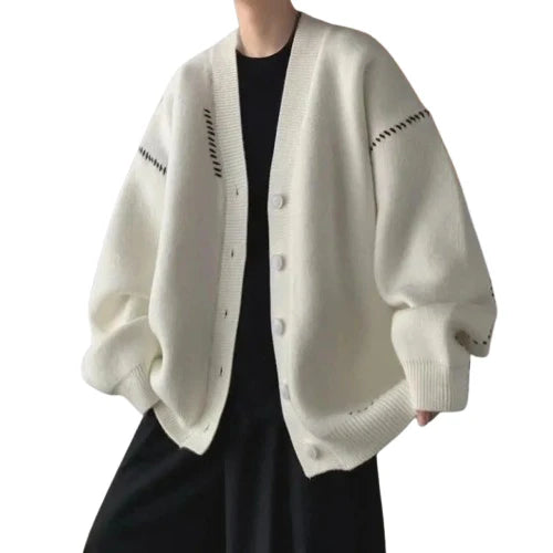 Cardigan Old Money en Laine