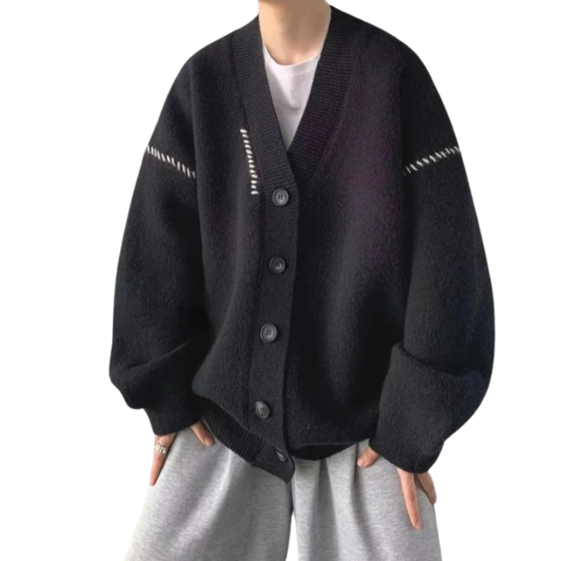 Cardigan Old Money en Laine