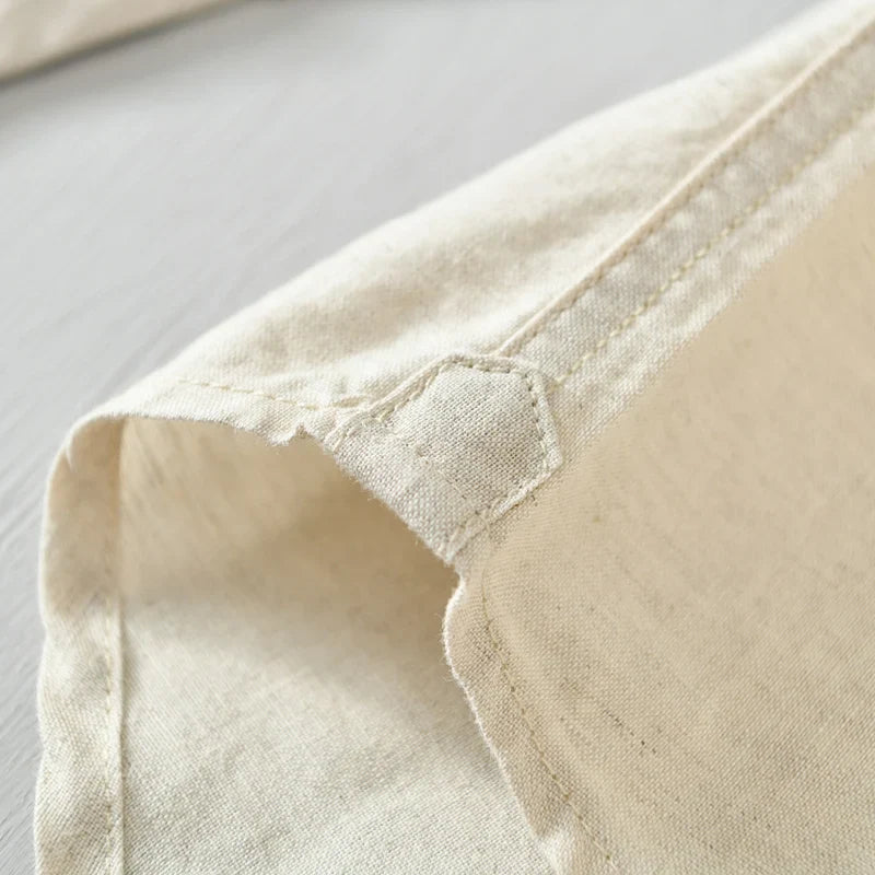 Chemise en Lin Old Money Homme