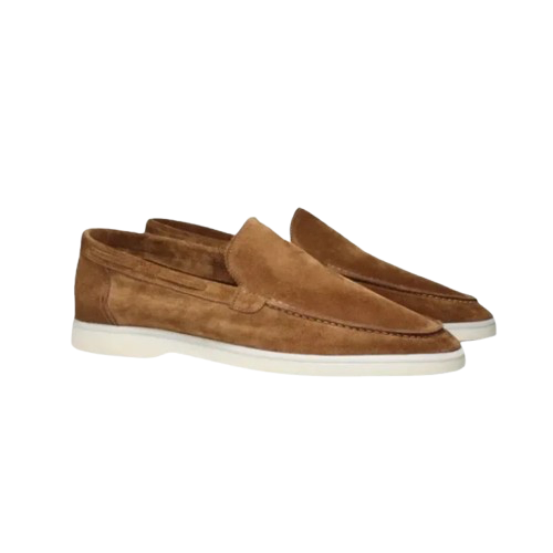 Espadrilles homme en cuir et velours