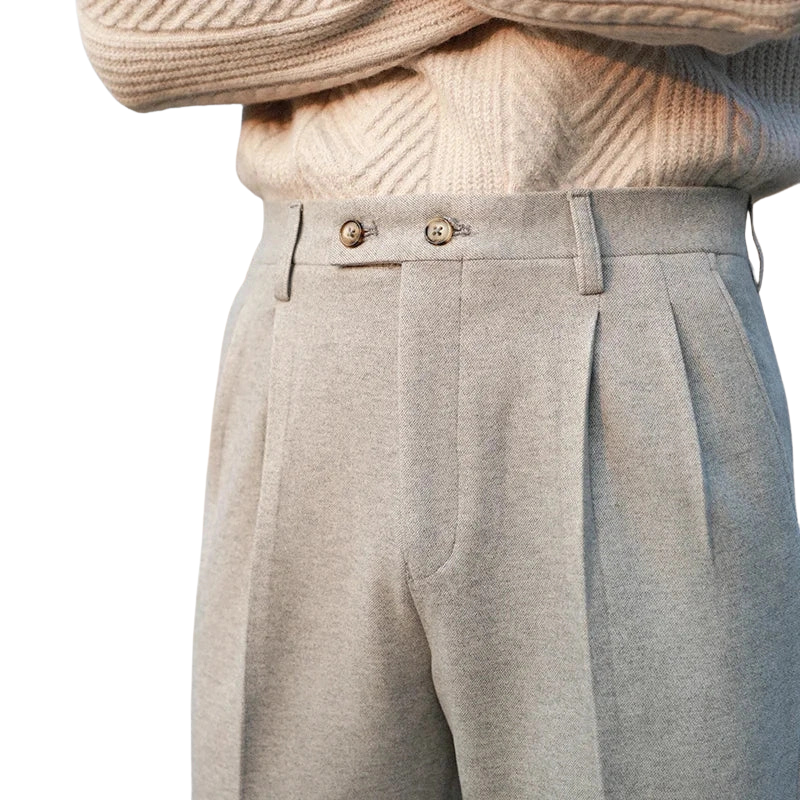 Pantalon Élégant Old Money Homme