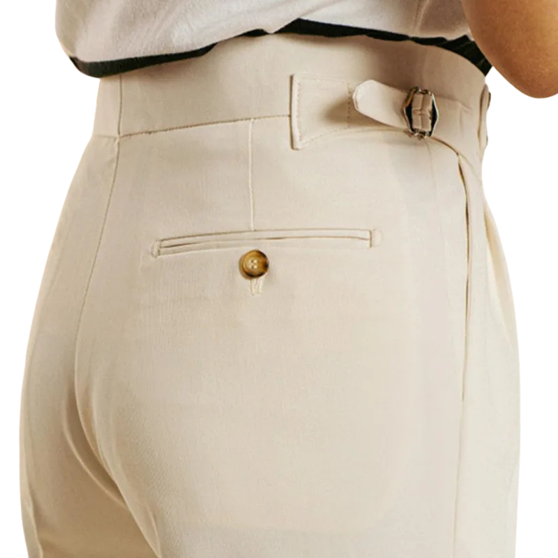 Pantalon Homme à Double Pli Old Money