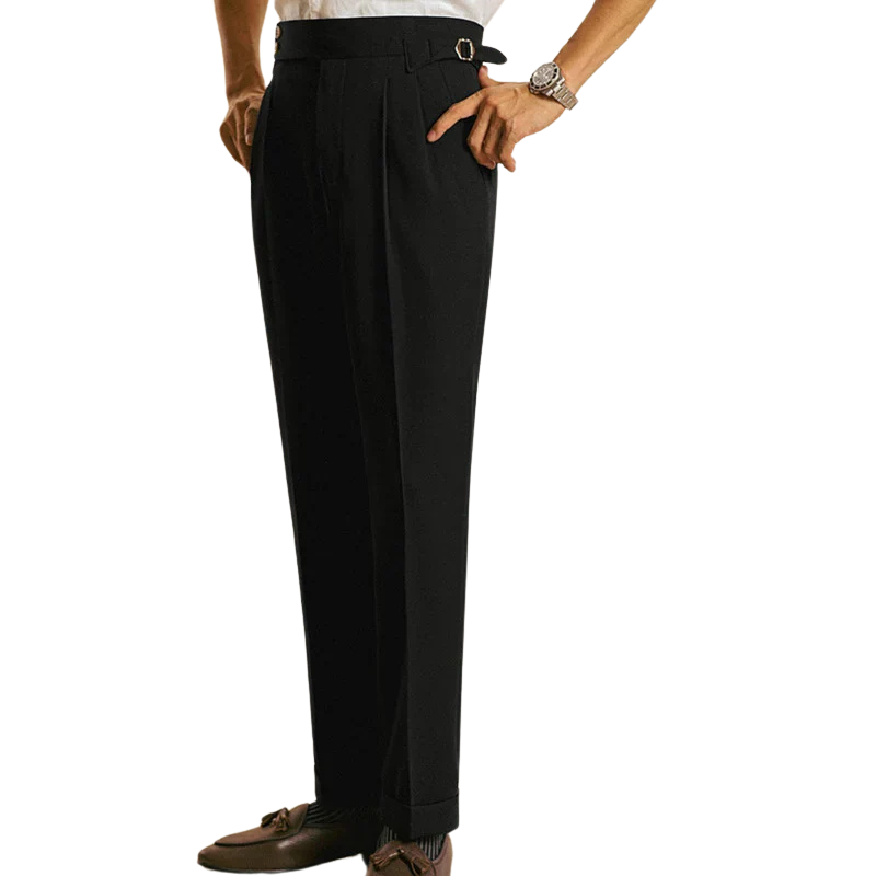 Pantalon Homme à Double Pli Old Money