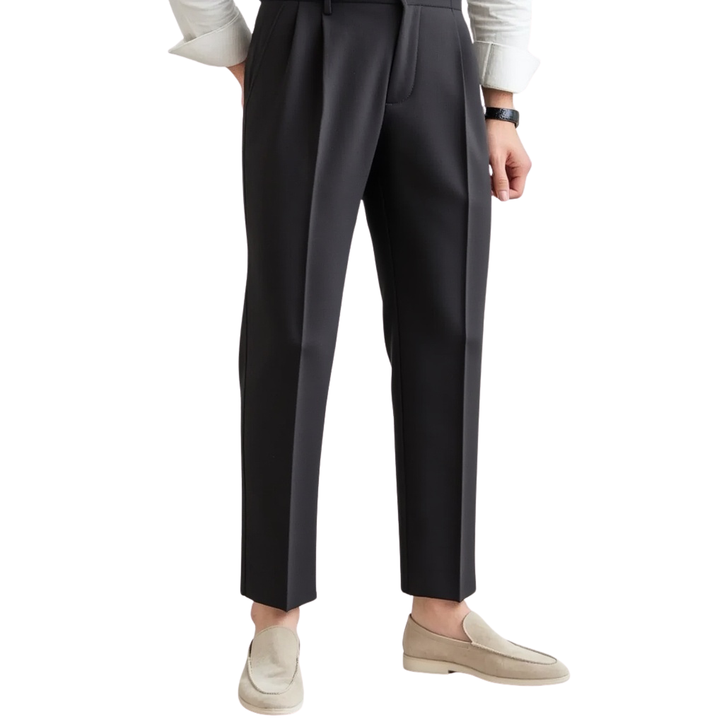 Pantalon Taille Haute Old Money Homme