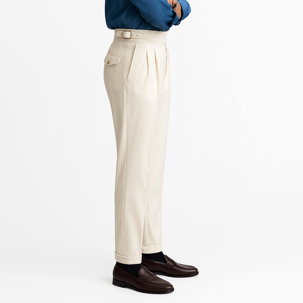 Pantalon Taille Haute Homme