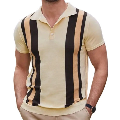 Polo Beige pour Homme Old Money