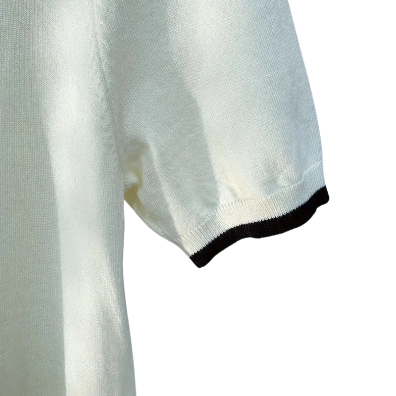 Polo Blanc Old Money Homme