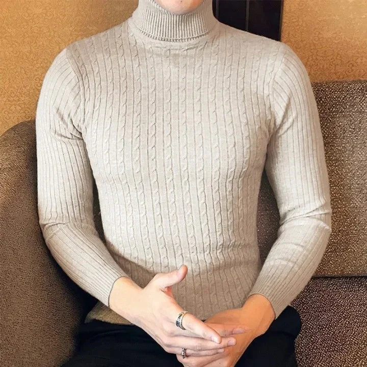 Pull à Col Roulé pour Homme Old Money